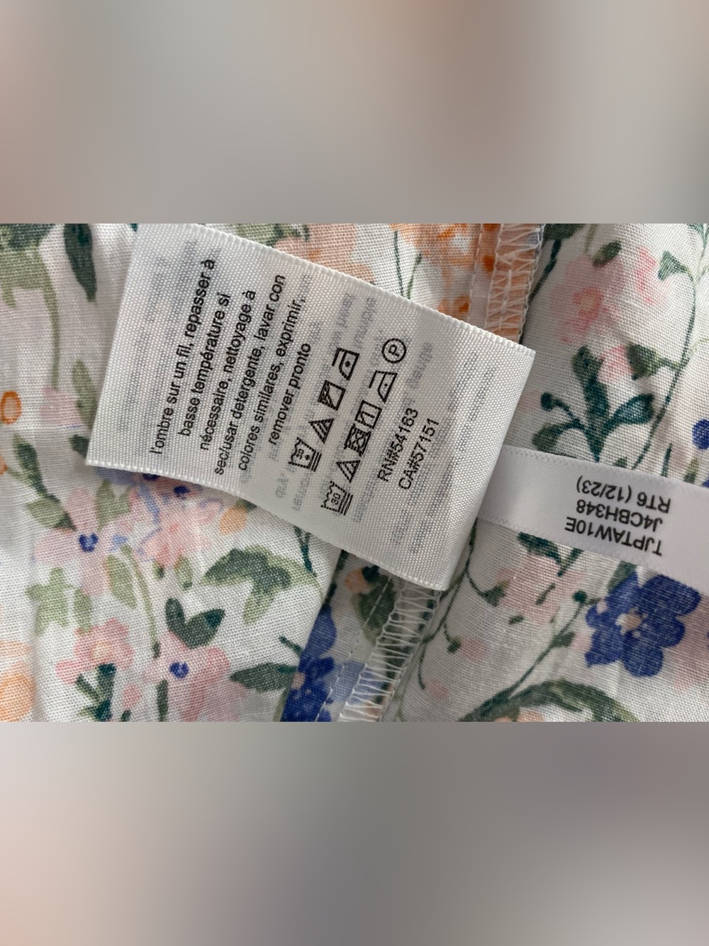 💯Cotton Tommy Hilfiger Pastel Floral Sleeveless Midi Dress in Pink, Blue & Peach - Picture 9 of 13